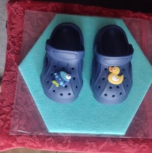 boys Blue clog shoes